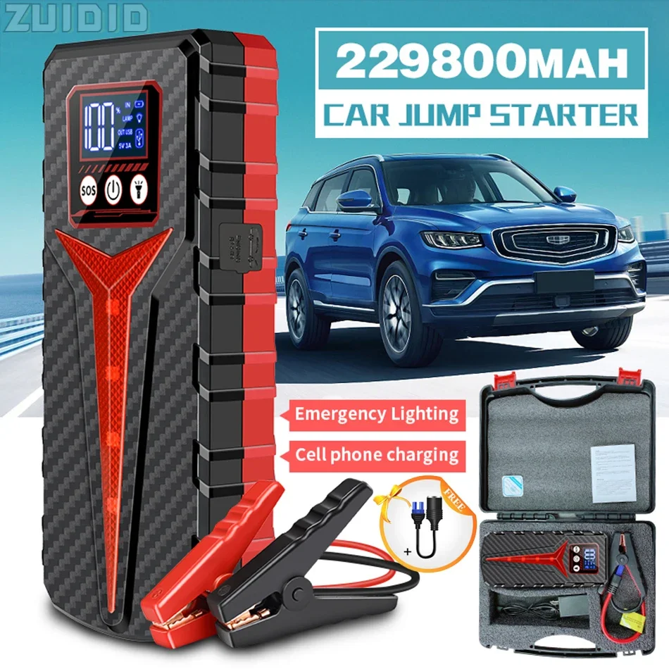 

8000A Car Jump Starter Device 298000mAh Car Battery Booster Charger Power Bank For 12V Gasoline Diesel Vehicle Articles For Cars