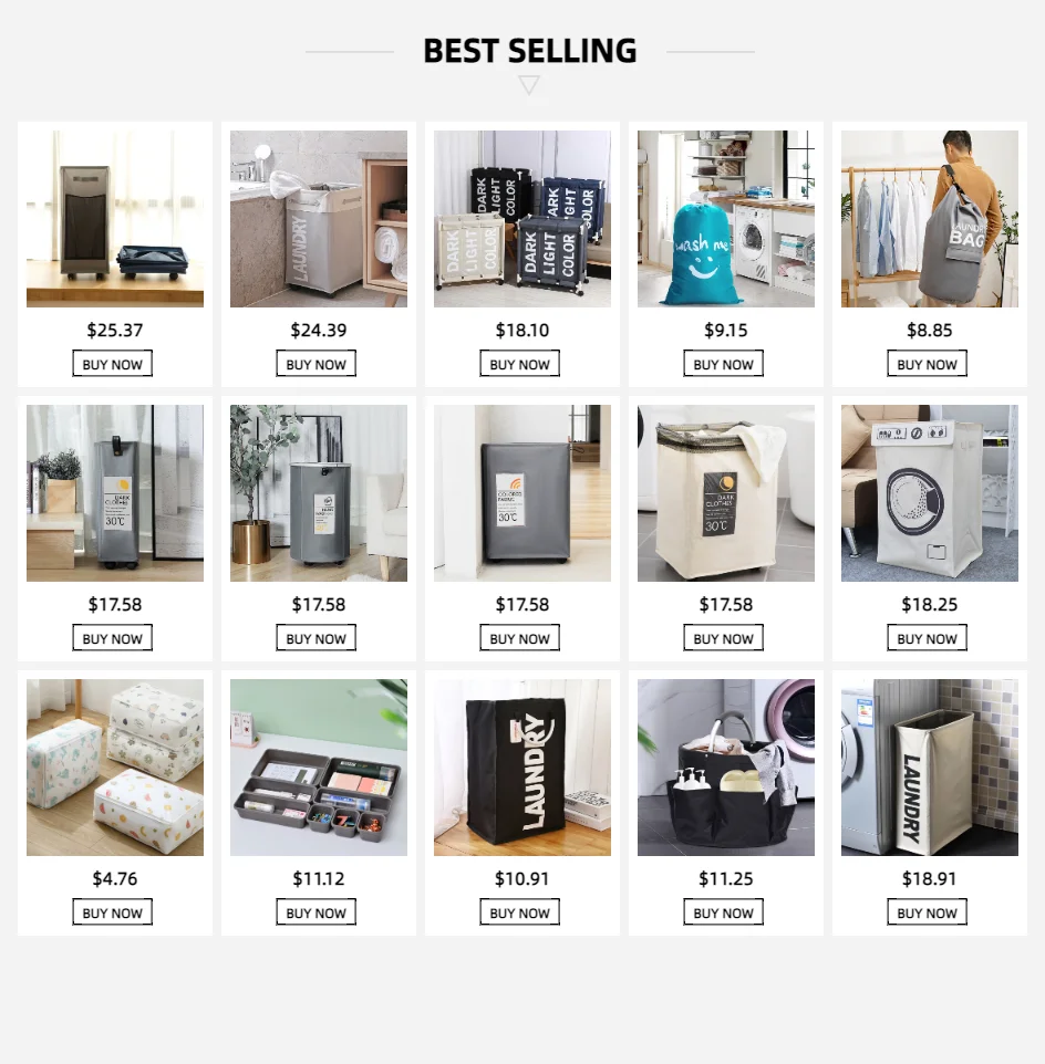 Description Picture 2 of itemFoldable Laundry Basket Roller Dirty Clothes Basket Clothes Storage Bag Yoga Storage Basket Household Classification Box