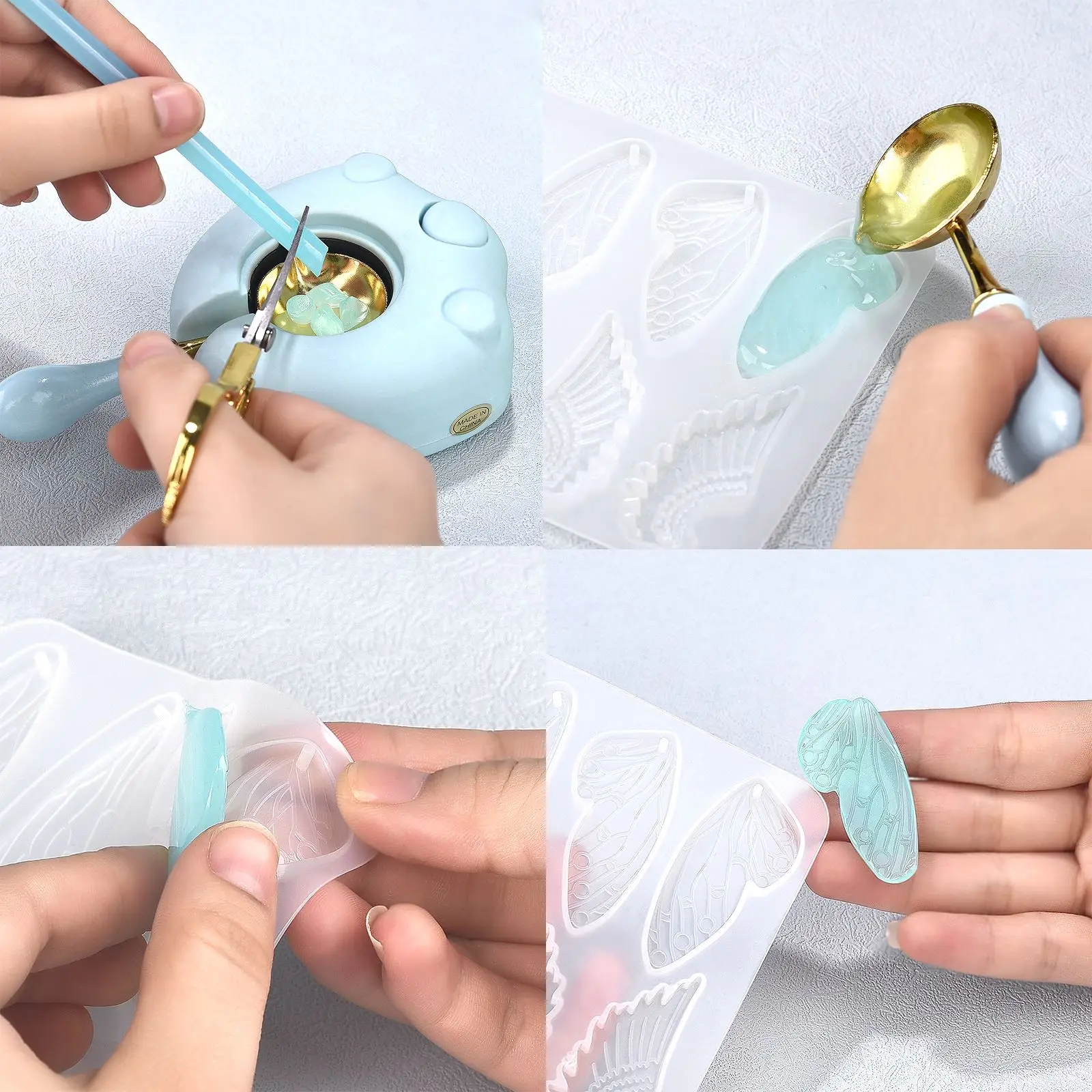 야광 핫 글루 스틱, 형광 반투명 씰링 왁스 스틱, DIY 씰링 스탬프, 야간 야광 장식, 5 개