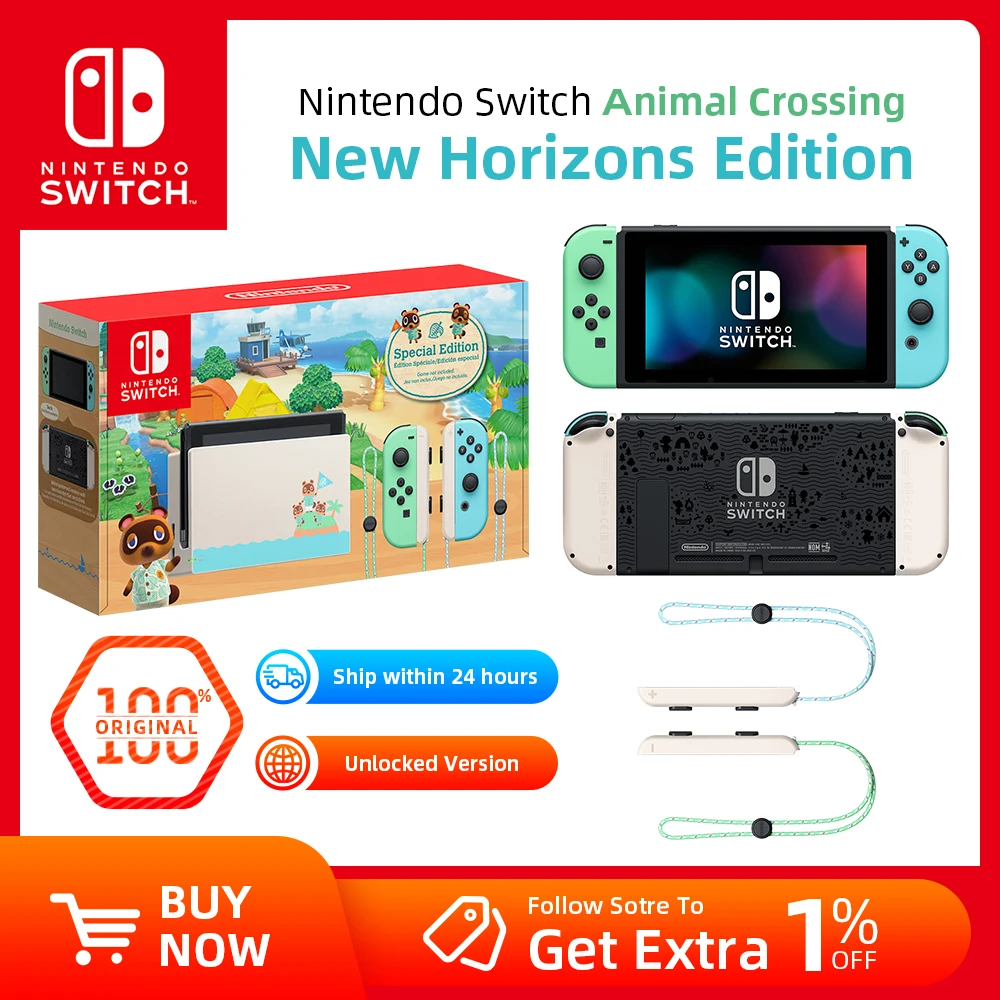 Nintendo Switch Animal Horizons Edition Video Game Console