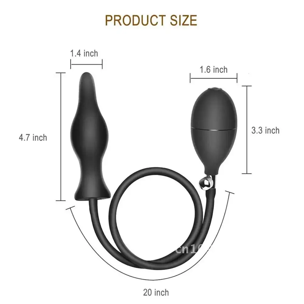 Enema Expand Inflatable Anal Plug Dilator Inflatable Silicone for Couple Sex Toys Masturbator Butt Expander Waterproof