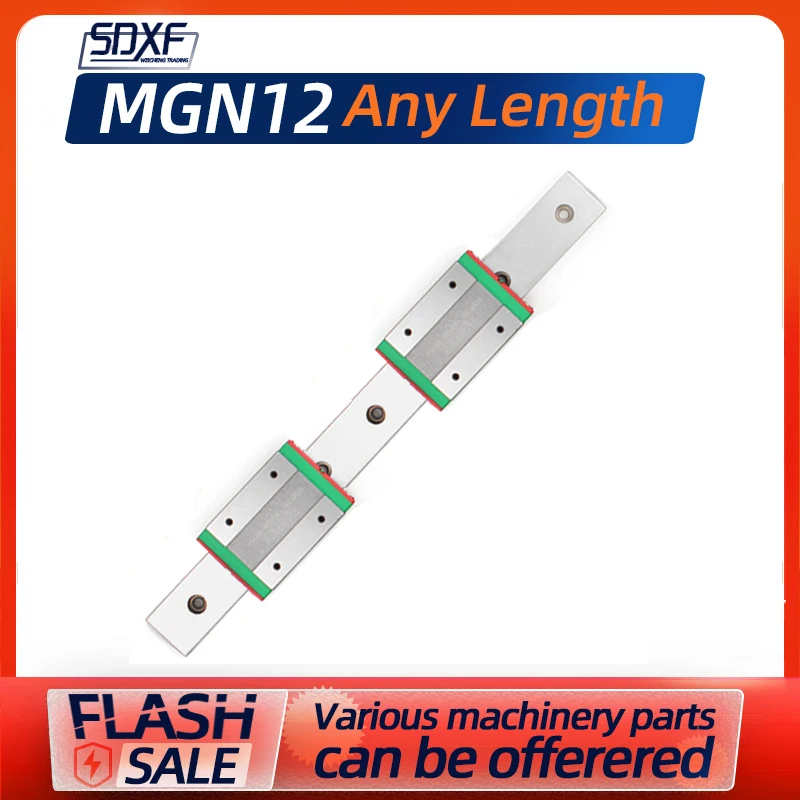 

a mini guide rail MGN12 100 150 200 250 300 400 450 500 600 650 700 750 800 850 900 1000 1050 1600mm Two slider MGN12C/MGN12H