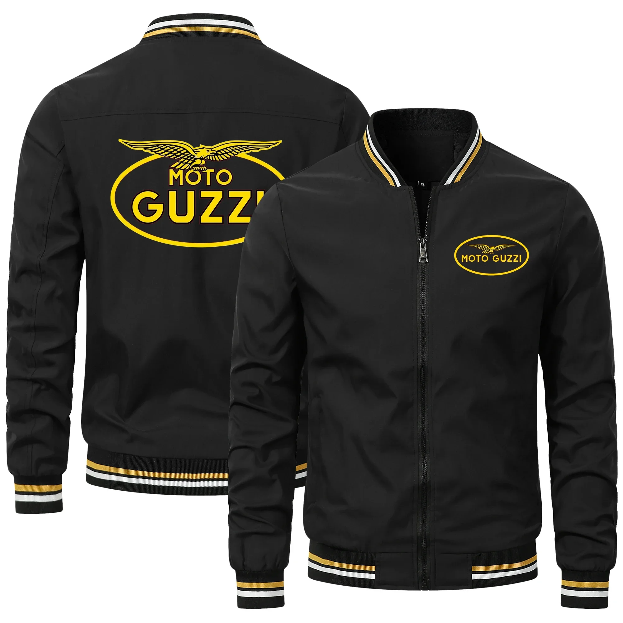 2024 The New MOTO GUZZI Motorcycle Men's Jacket Clothing Casual Hip-hop Outdoor Sports Jacket Motorcycle Windproof Jacket Coats 3