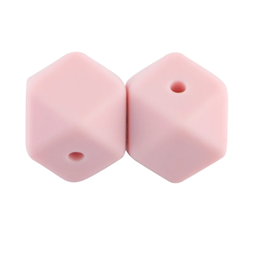 thumbnail image 1 of Sunrony 20 piezas de cuentas de silicona hexagonales de 14 mm/17 mm, cuentas de silicona para hacer joyas, cadena de chupete DIY a granel, accesorios de joyería, 1 of 5