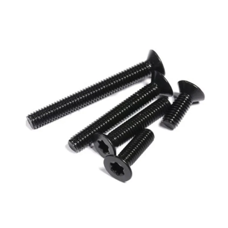 Vite A Testa Sottile Torx Nera M2 M2.5 M3 M4 M5 M6 Bulloni A Testa Torx Ultra Sottile A Sei Lobi In Acciaio Inossidabile Con Wafer Piatto 10 Pezzi, 10 Pezzi, M2,5x3mm - Foto 8