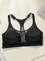 Mesh Fabric Vest-Style Bra Wireless Seamless Underwear for Women Comfortable Breathable Sports Bra Fitness Gym Workout TopYS3565 - Image 2