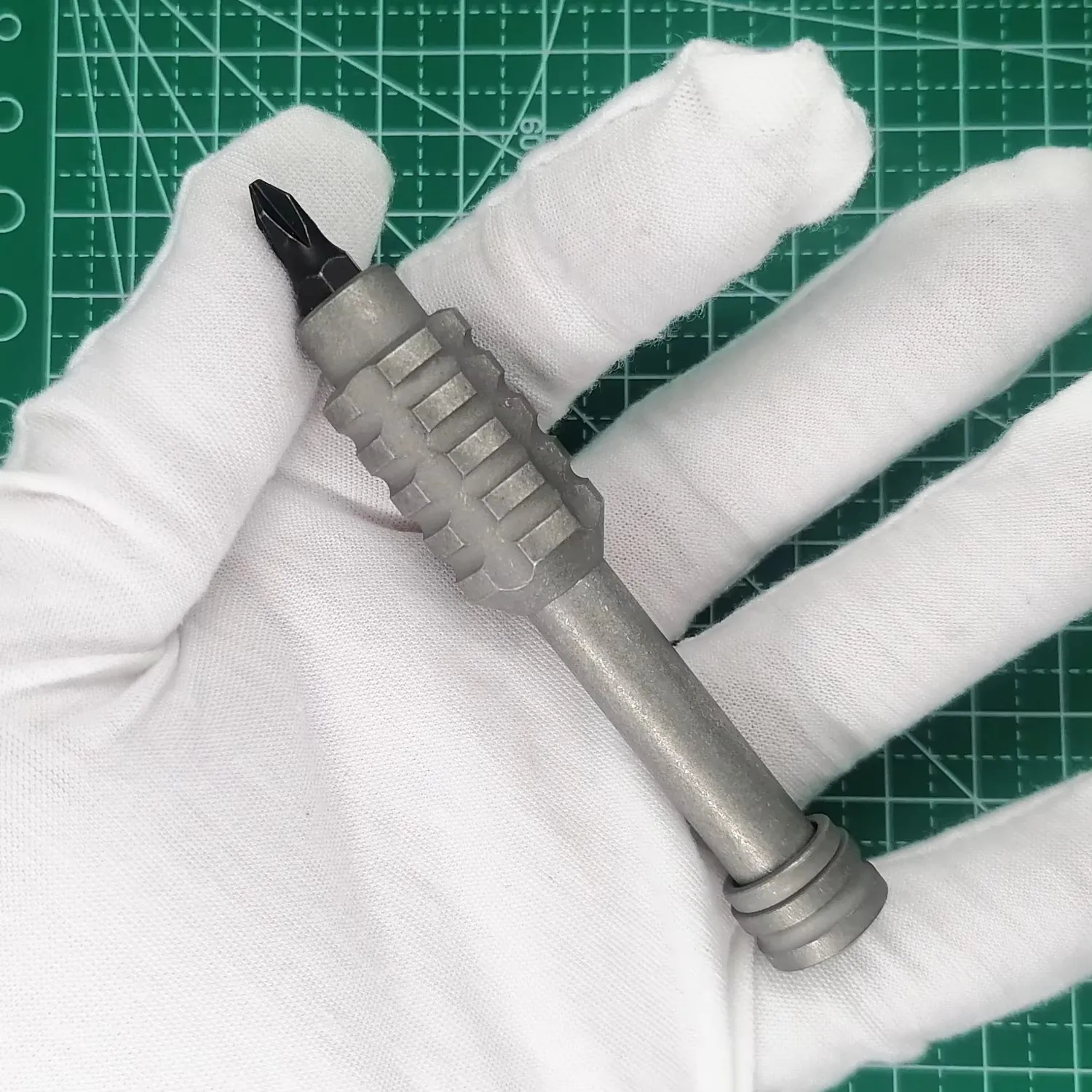 티타늄 합금 스크루드라이버 6.35mm 드라이버 비트 마그네틱 홀더 EDC 도구(1개 비트 및 베어링 포함)