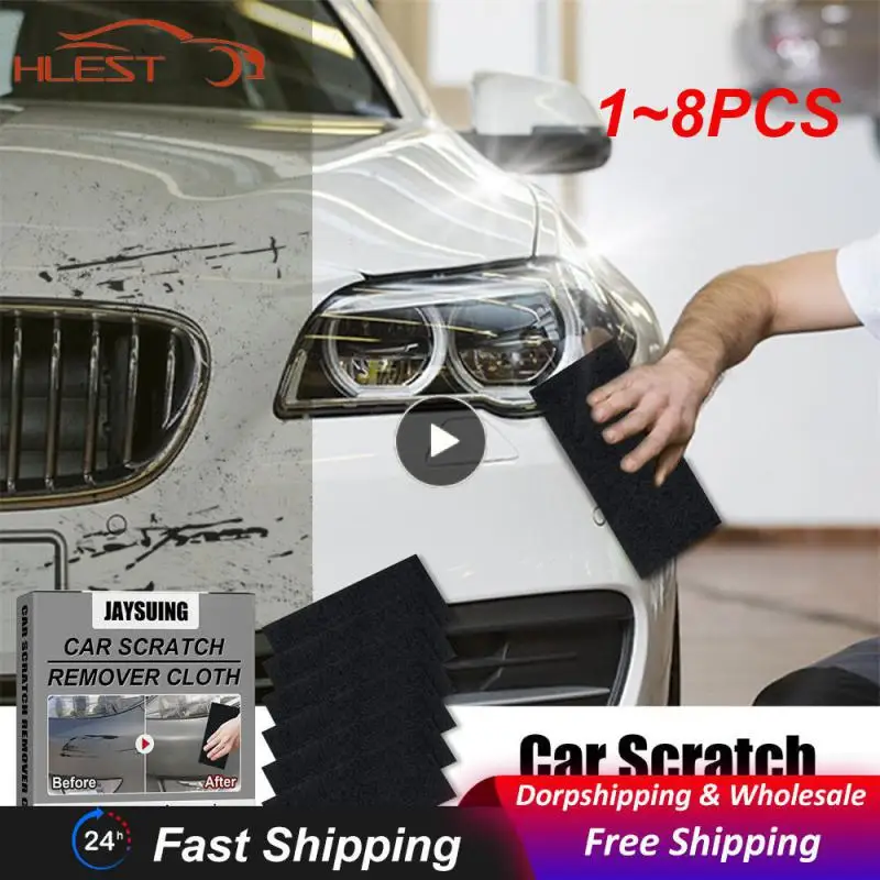 

1~8PCS 6x Nano Sparkle Anti-Scratch Cloth for Car Metal Surface Instant Polishing Cloth for Car Cleaning Accessories
