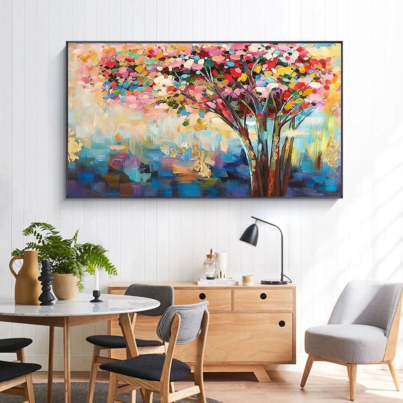 COLORFUL ABSTRACT TREE CANVAS PRINT
