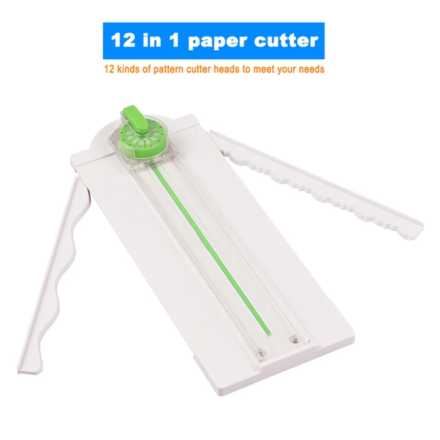 12in1 Mini Paper Trimmer Rotary Cutter A4 Cut Length 12 Different Shapes  Desktop Paper Cutting Machine with Auxiliary rulers - AliExpress