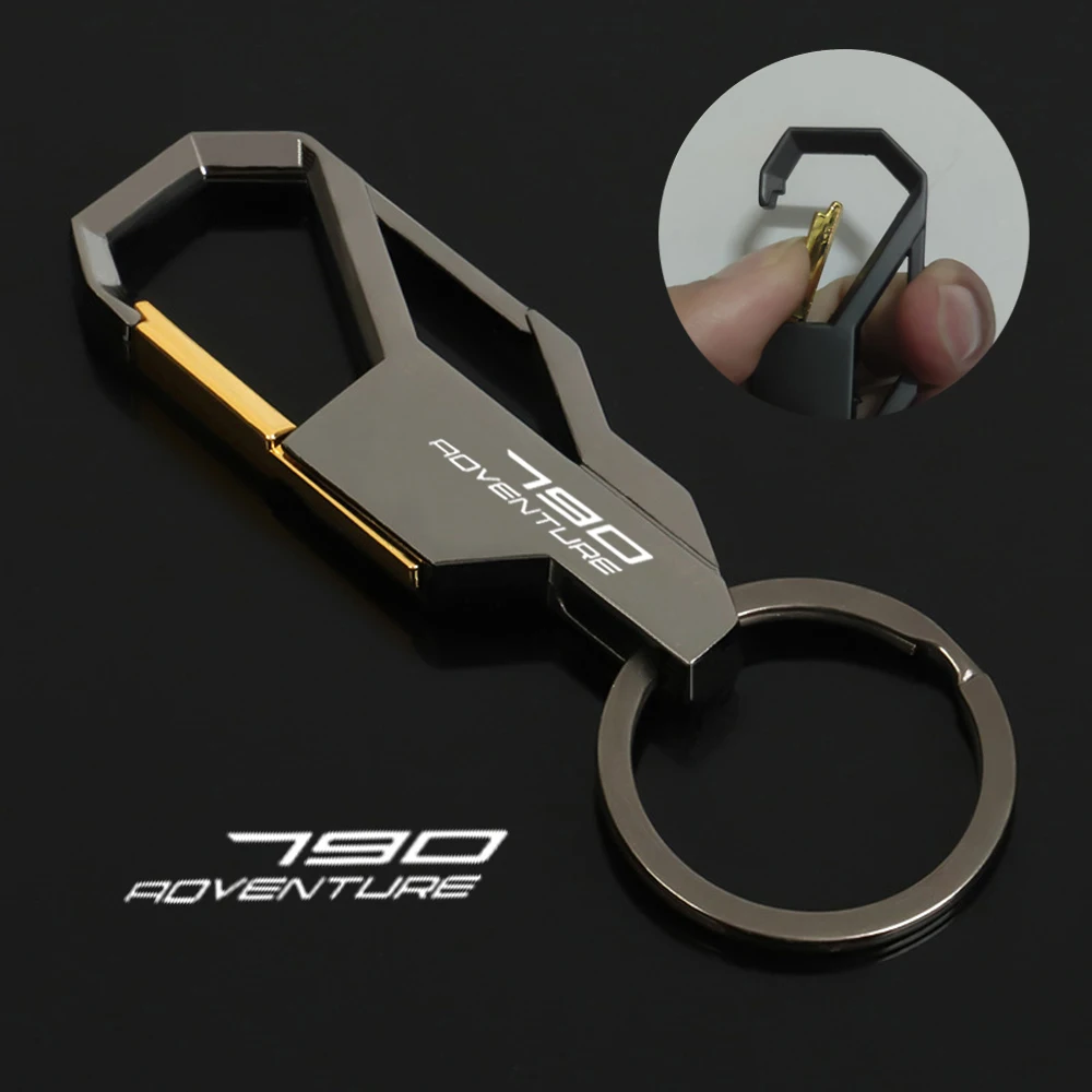 FOR KTM ADV 790 ADVENTURE 790 S R 2017-2023 Motorcycle Keychain Accessories Waist Hanging Keyring Metal Key Chain Custom LOGO