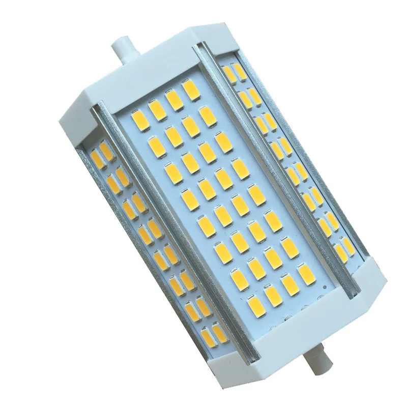 LED R7S 긴 110V/220V, 전원 공급 장치 방열, 두꺼운 알루미늄 조광, 30W, 118mm