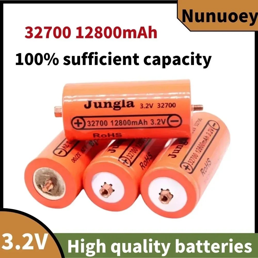 

100% original 32700 12800mAh 3.2V lifepo4 rechargeable battery, professional lithium iron phosphate power battery with screws