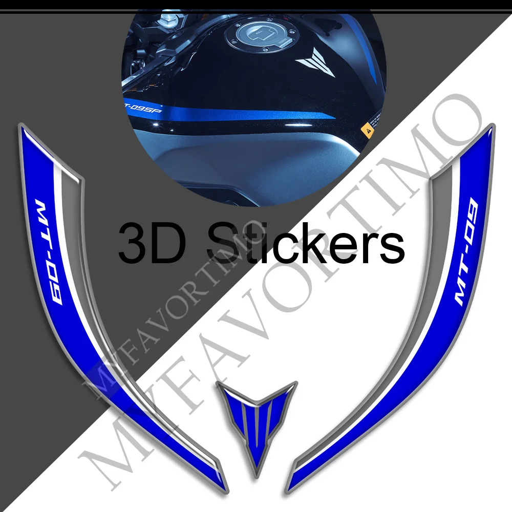 For Yamaha MT09 MT FZ 09 SP Stickers Tank Pad Protector Fairing Motorcycle Knee Decal Fender Windshield