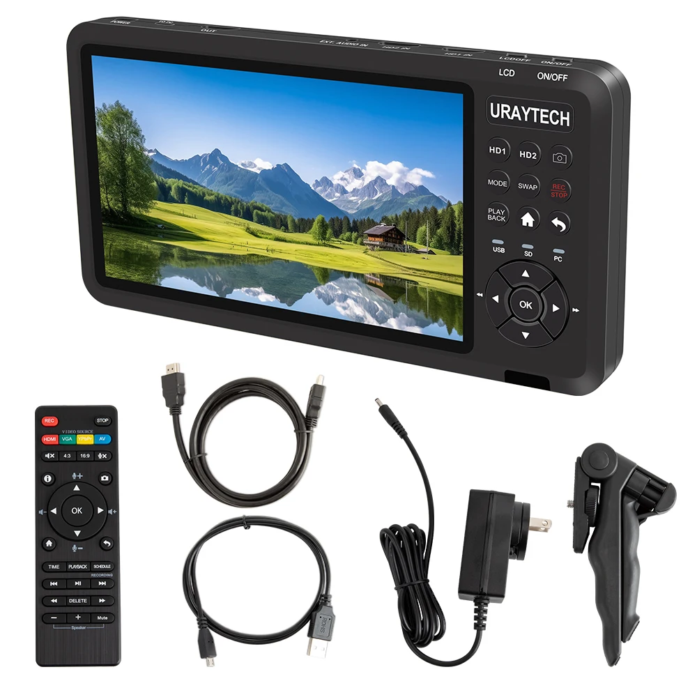 URay 2채널 4K HDMI 비디오 레코더 박스, HDMI 비디오를 MP4로 변환하여 내시경 4K60 비디오 캡처 카드에 녹화