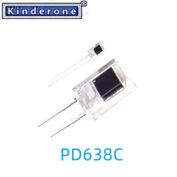 10-1000PCS  PD638C  PD638 DIP-2 Diode   wavelength 940nm  Photosensitive tube 100% new  CN(Origin)