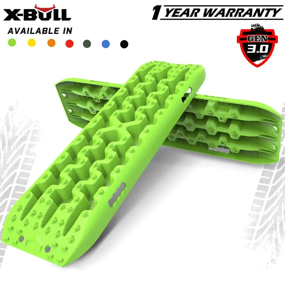 X-BULL Recovery tracks Sand tracks 2pcs Sand / Snow / Mud 10T 4WD Gen 3.0-Green