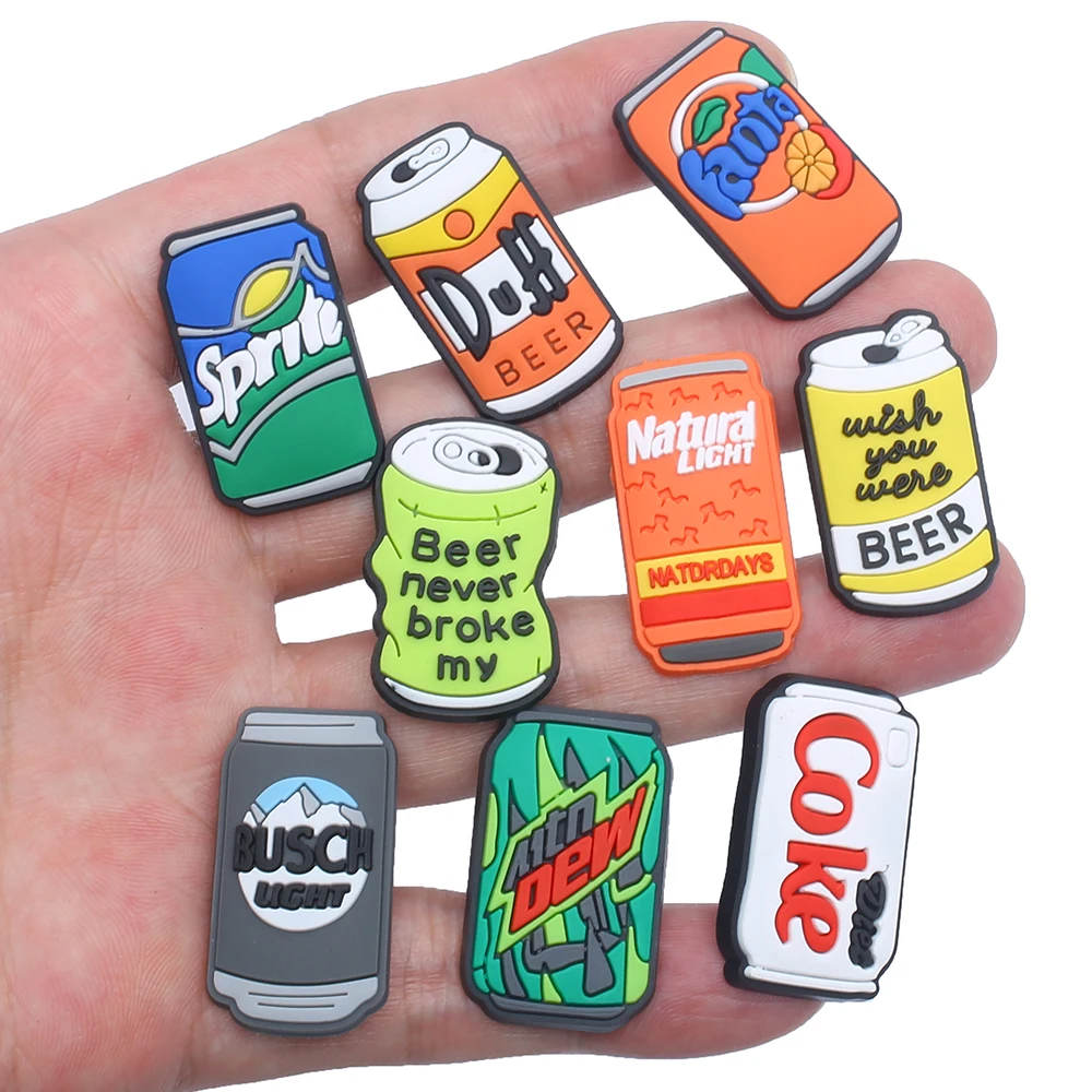 

1 шт. различные подвески для обуви в виде напитков, аксессуары для обуви, детские украшения, подходят для браслета, Croc Jibz, очаровательные аксессуары, подарок