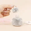 30ML Luxury Rhinestone Glass Oil Dropper Mini Perfume Empty Travel Bottle Travel Portable Essential Oil Storage Jar Organization 3