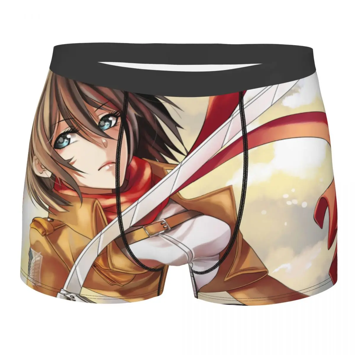 

Humor Boxer Ackerman Attack On Titan Shorts Panties Men Underwear Shingeki no Kyojin AOT Anime Soft Underpants for Homme