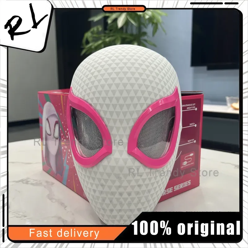 Hot Spider Man Eye Gwen Mask Spider Man Moving Eyes Helmet Mask Cosplay Decoration Christmas Gift Toys