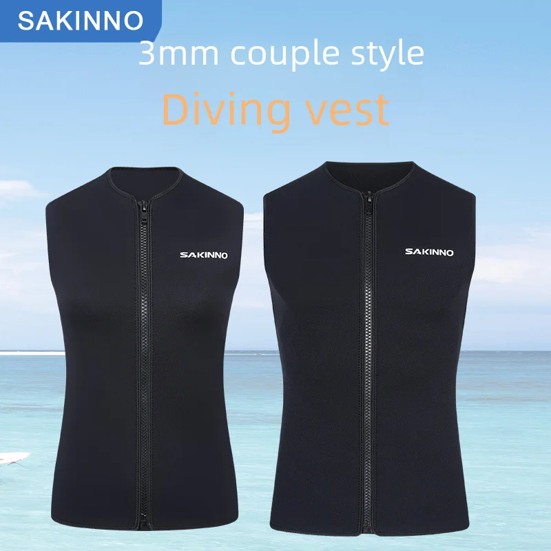 Diving Suits Men's and Women's Sleeveless Split Sun Protection Keeping Warm For Swimming Surfing Snorkeling