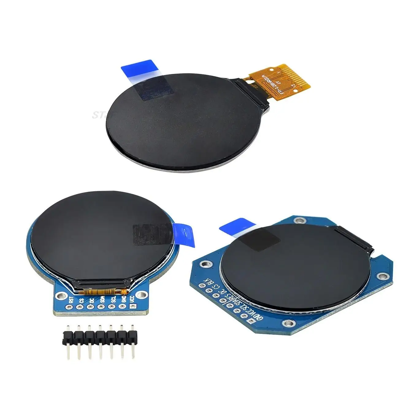 아두이노용 TFT LCD 디스플레이 모듈, 원형 RGB 240x240, GC9A01 드라이버, 4 와이어 SPI 인터페이스, 240x240 PCB, 1.28 인치