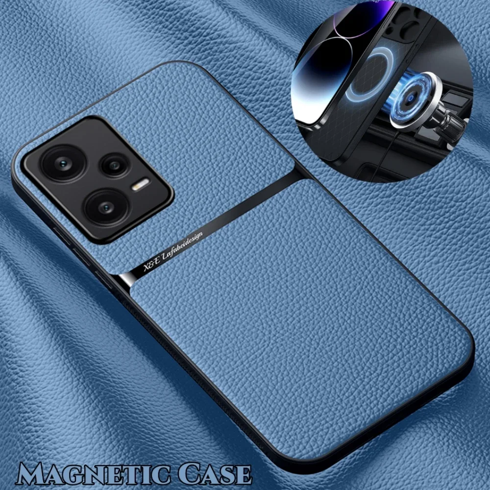 Coque de téléphone magnétique en cuir pour redmi note protection_voghion.com