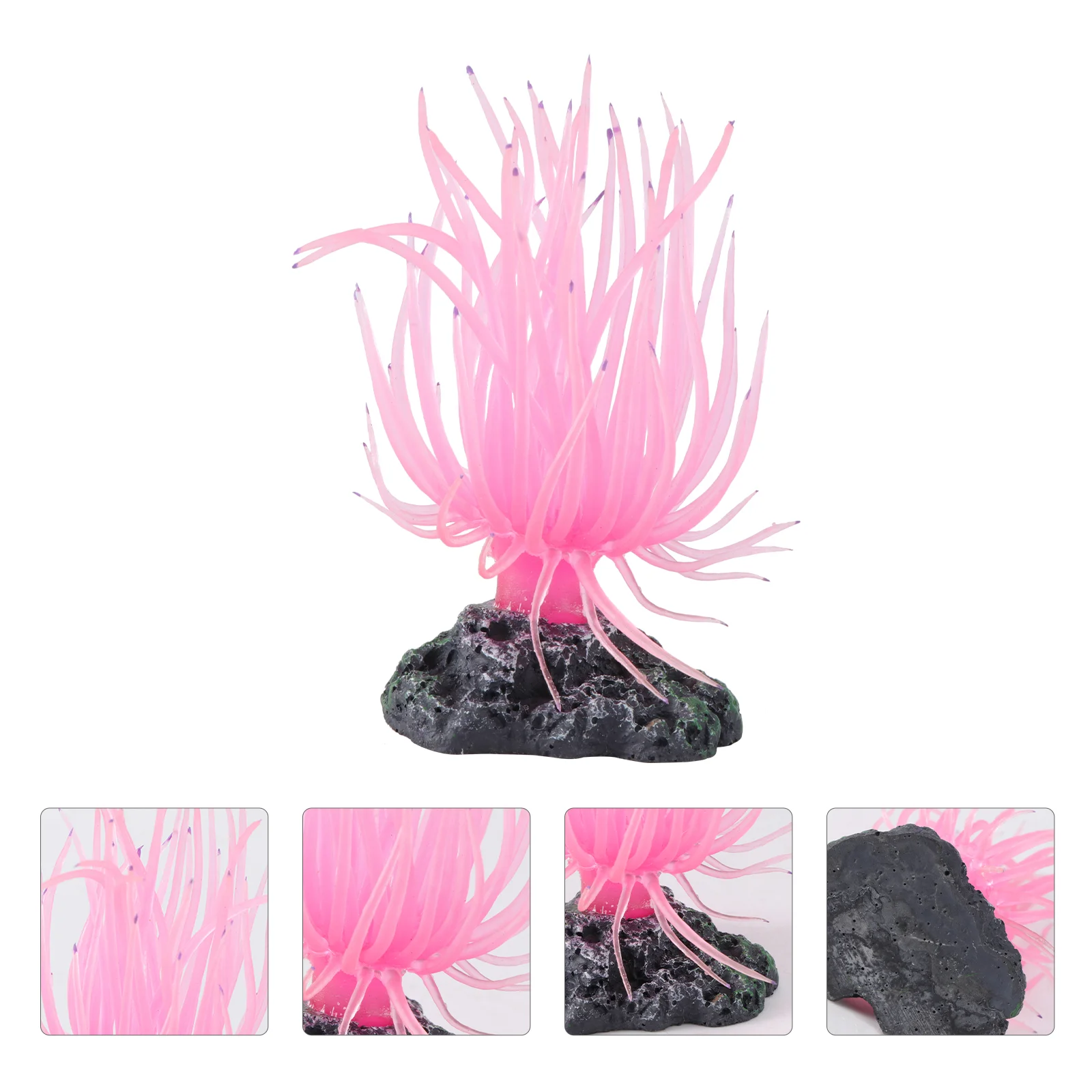 

Artificial Coral Fish Ornament Aquarium Decoration (Pink)