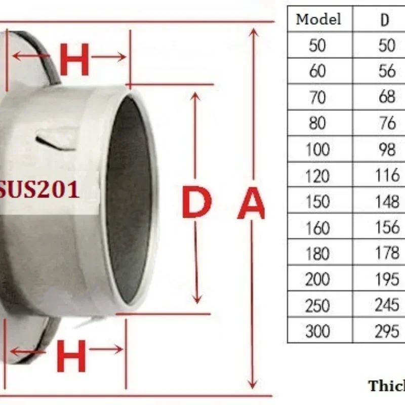 60 mm ~ 300 mm stainless steel exhaust hood, Wall wall vent cap,Air Vent Bull Nose Bathroom Extractor Outlet Grille Louvres