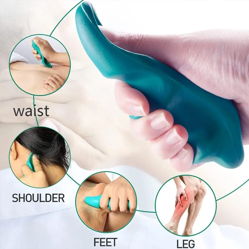 Finger Pressure Press Trigger Point Thumb Saver Massager Massage Tool for Lymphatic Drainage Muscle Relax Care Manual Massager