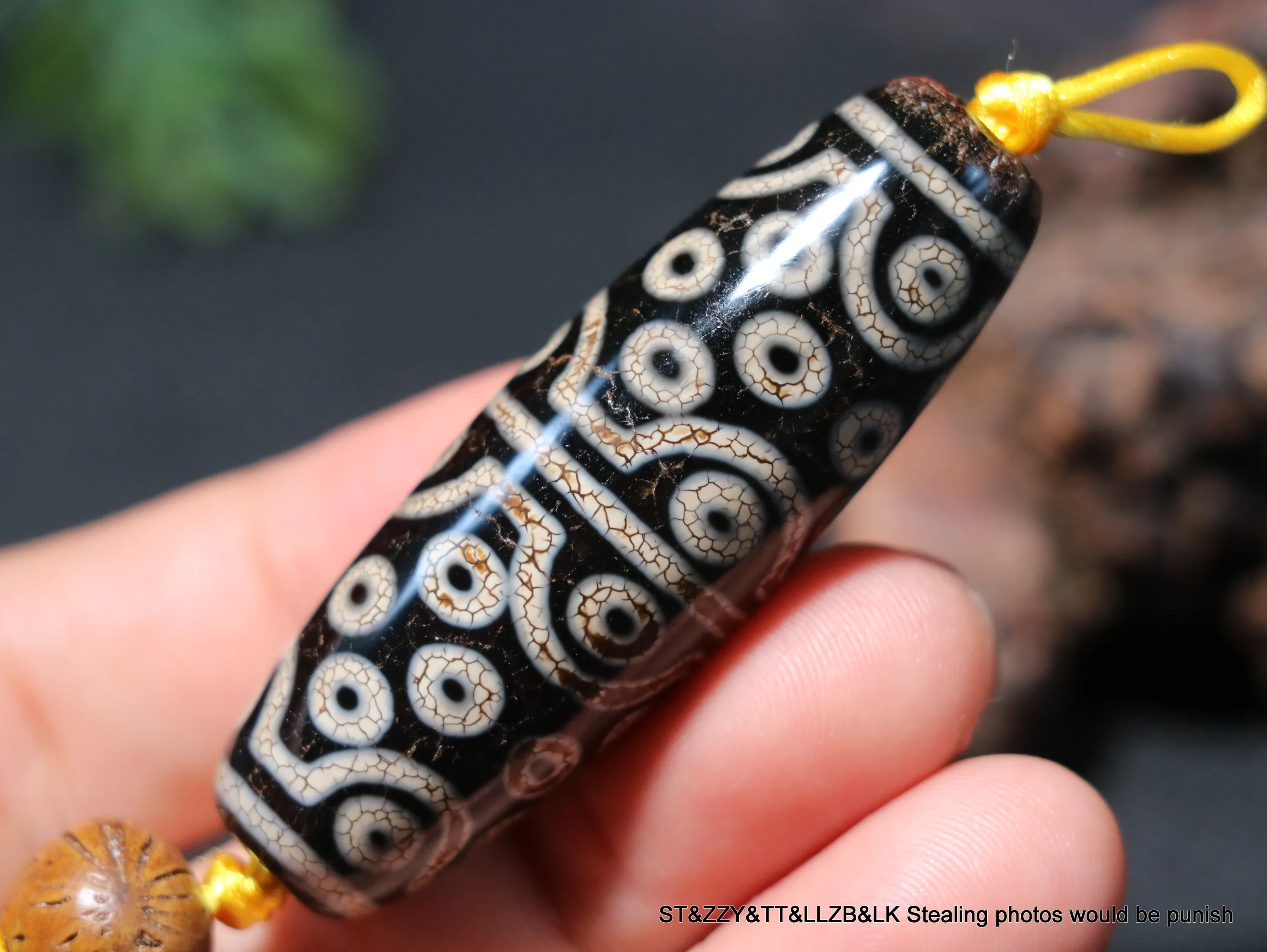 

Rare Pattern Energy Magic Power Tibetan Old Agate 36 Eye Master Symbol dZi Bead Amulet LKbrother Talisman UPD220810A9