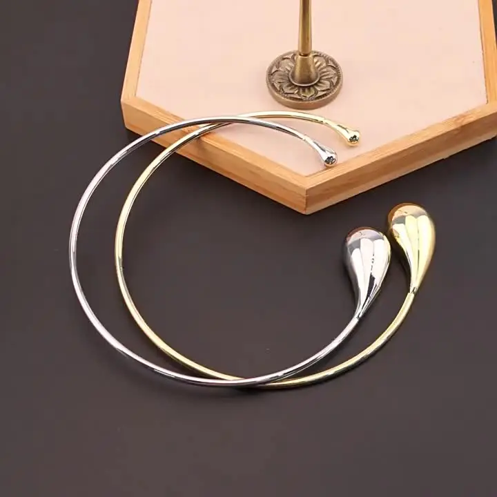 18k Gold Plated Magma Water-Drop Pendant Necklace - Gift For Women