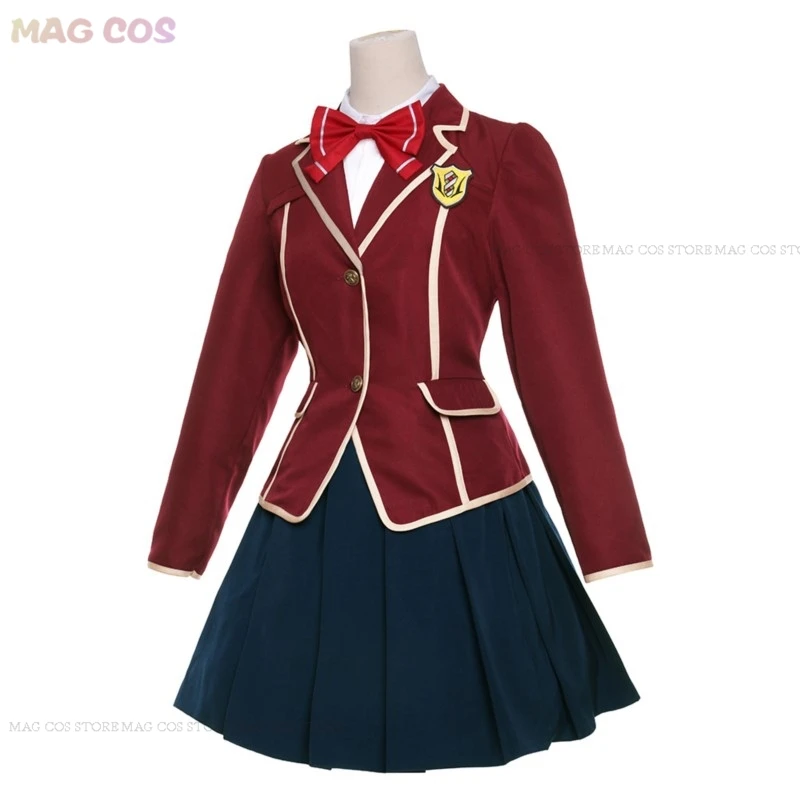 

Anime Guilty Crown Cosplay Cute JK Suit School Uniform Yuzuriha Inori Cosplay Women Halloween Yuzuriha Inori Cosplay Costume Wig