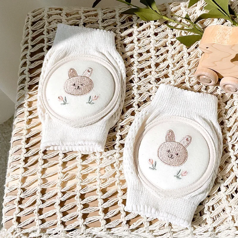 Children Leg Warmers Knee Protector 2pc Baby Cartoon Knee Pads Cotton Mesh Crawling Elbow Toddler Protector Safety Infant Kneepad Leg Warmer Kids Cushion Legging