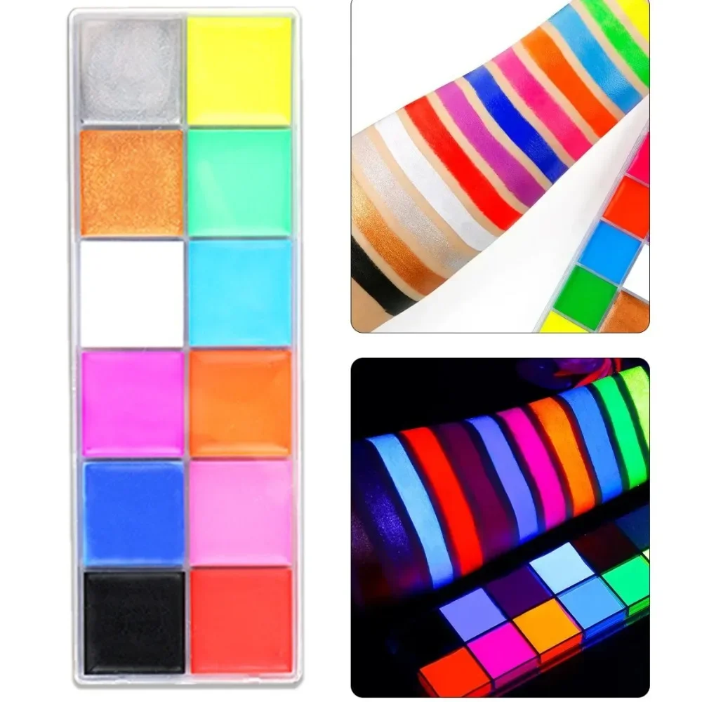 Palette Professionale di 20 Colori per Trucco Effetti Speciali e Cosplay di Halloween, Vernice per Viso e Corpo a Lunga Durata - immagine 2