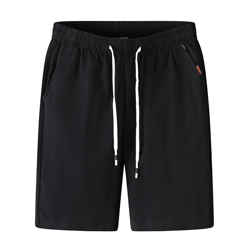 Casual Men Solid Linen Shorts