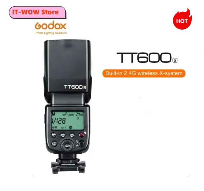 

Вспышка Godox TT600 2.4G Wireless GN60 для фотоаппаратов