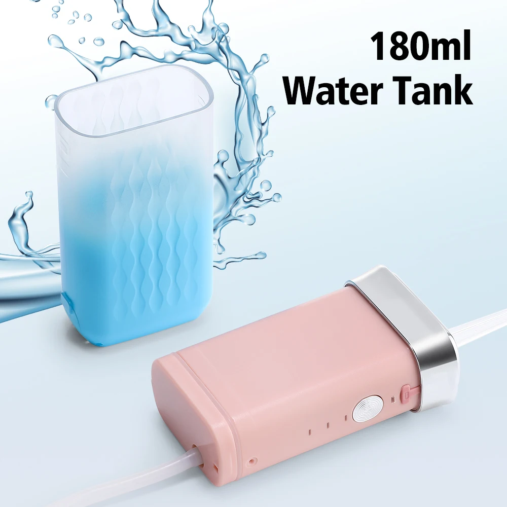 Portable Oral Irrigator Water Flosser Teeth Cleaning Mouth Washing Machine Rechargeable Cordless Dental Water Jet For Travel