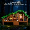 11259-686088.png Folk Cabin Building Blocks Set Forest Cabin House Bricks Toys Christmas, Birthday Gifts for Girls Adult (664 PCS)