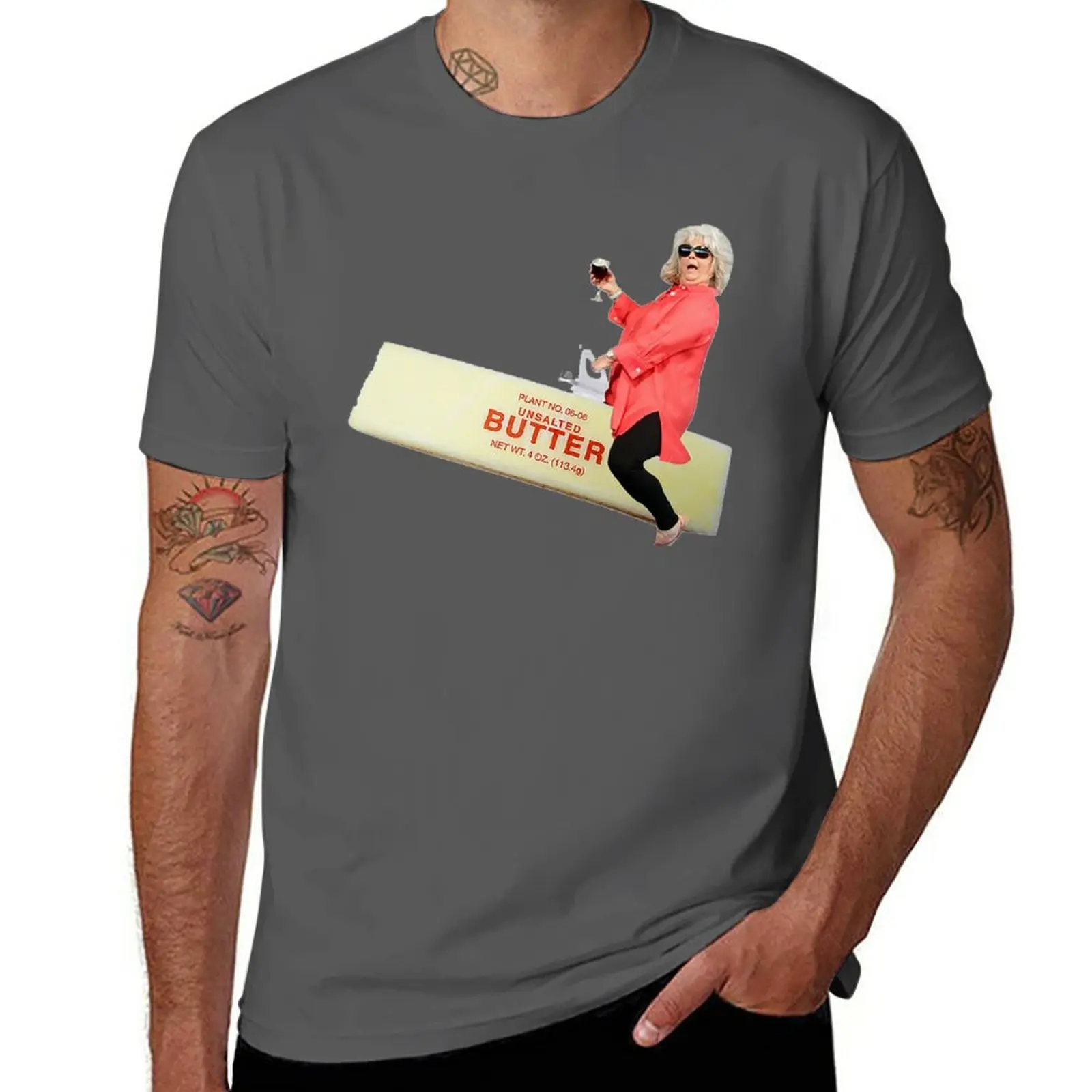 

New Paula deen riding butter T-Shirt Short sleeve black t shirt blank t shirts mens funny t shirts