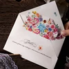 Mr. Paper 3Rolls/bag watercolor flowers die-cut matte PET tape beauty tape DIY handbook scrapbook envelope 5