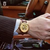 Rocos Genuine Brand Cut Out Retro Fully Automatic Mechanical Watch Belt Watch Men's Waterproof Trendyy Men's Watch 2
