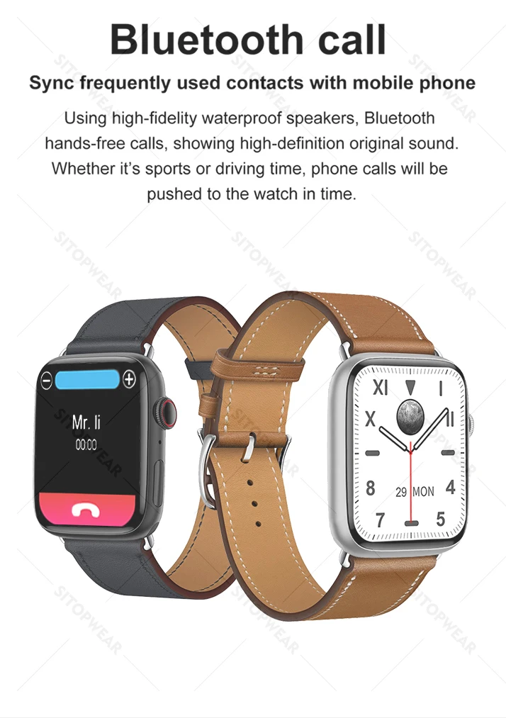 Inteligente para Mulheres dos Homens Chamada de Monitoramento Carregamento sem Fio Novo Relógio Inteligente Bluetooth Saúde Personalizado Face Pulseira Fitness 2022 - Image 2