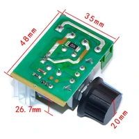 AC 220V 2000W SCR Voltage Regulator Dimming Dimmers Motor Speed Controller Thermostat Electronic Voltage Regulator Module Javino - Image 2
