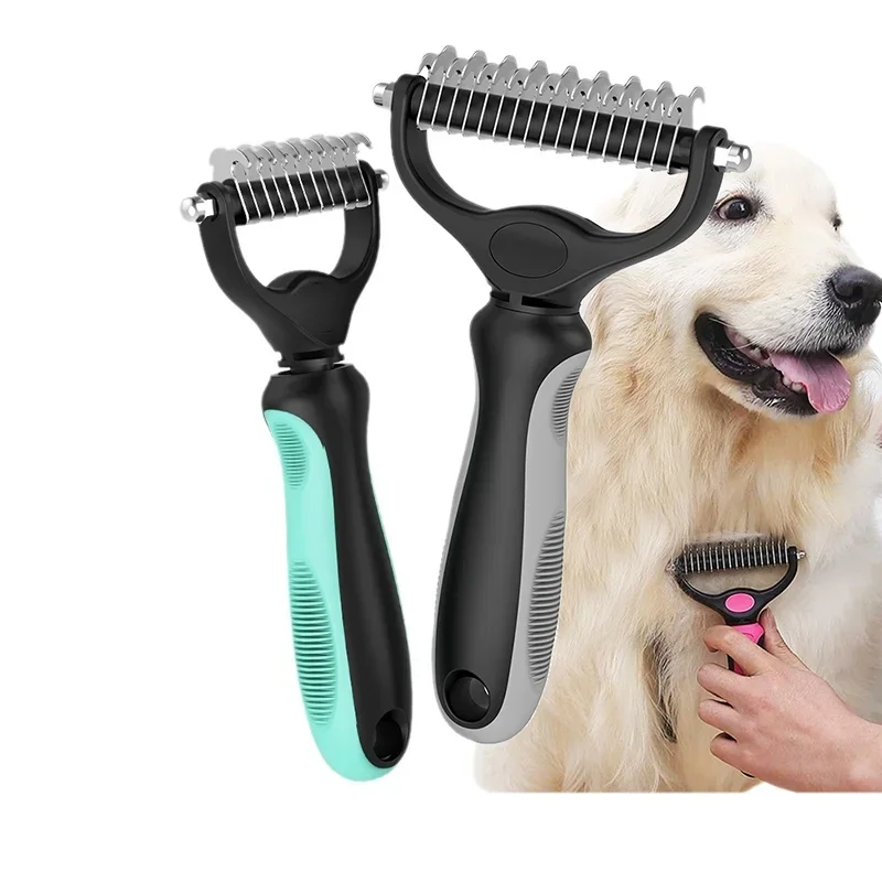Pet Cat Hair Removal Comb Brush Dog Grooming Shedding Tools Puppy Hair Shedding Trimmer Pet Fur Trimming Dematting Deshedd Combs 1