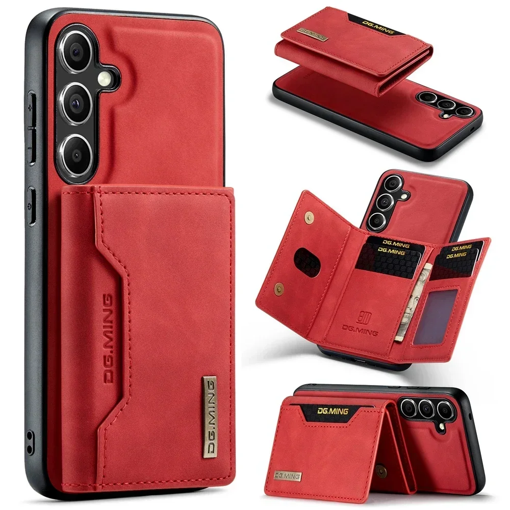 Premium Magnetic Leather Wallet Phone Case with Card Slots