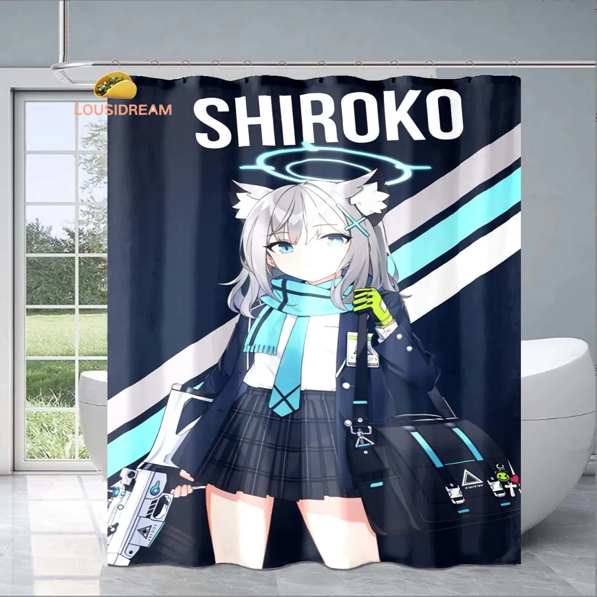 

Изысканная занавеска для душа B-Blue Army, модный декоративный подарок для взрослых и детей, водонепроницаемая и устойчивая к плесени занавеске