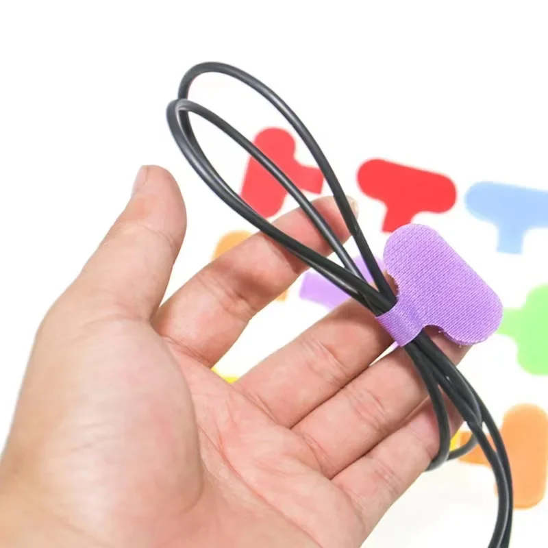 Colorrandom Cable Labels Cable Ties Reusable With Write-on Label Wire Labels And Wire Tags Easy Identification 10/20pcs
