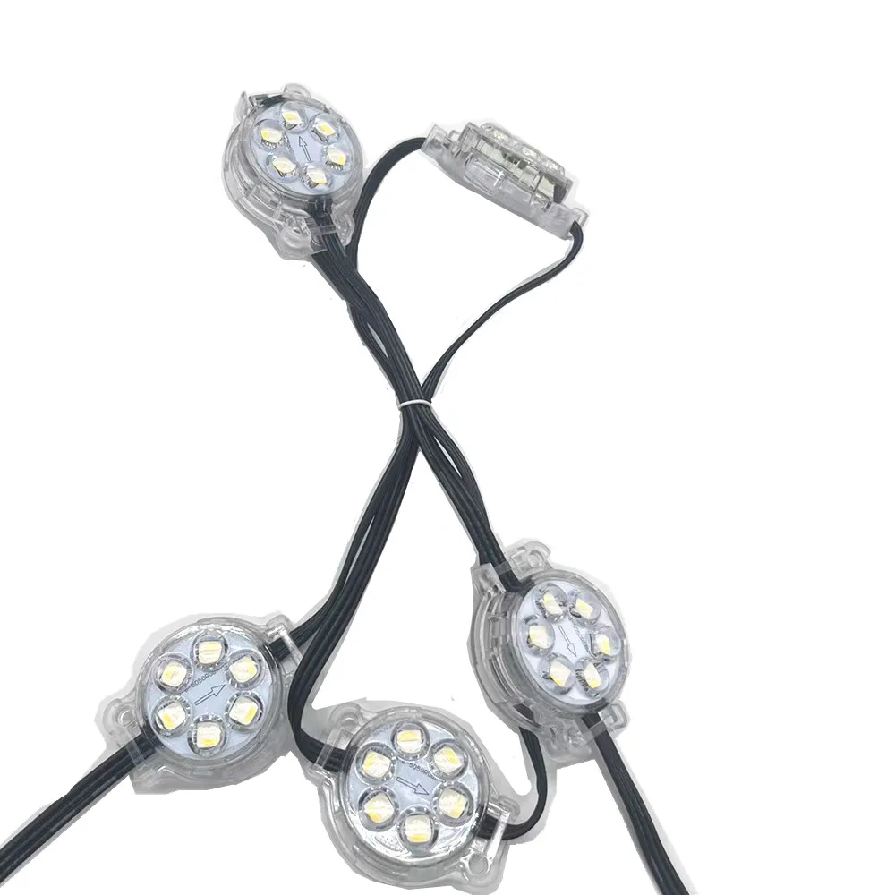 24V RGBW RGBWW Led Pixel Point Light 40mm 12v IP68 Outdoor Permanent Christmas Holiday Track Lighting